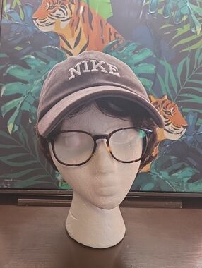 Nike Gray Embroidered Logo Baseball Cap